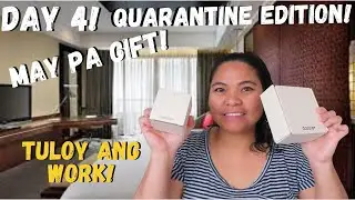 PINAS TRAVEL VLOG: DAY 4 SA QUARANTINE HOTEL!  MAY PA GIFT AKO! TATABA AKO LALO SA QUARANTINE NA TO!