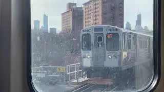 214. Chicago L Brown Line Ride Driver POV Part 2 (Belmont-Merchandise Mart)