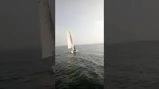 Rudderless sailing lesson