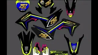 Decal CRF 150L Custom (Hijau Fluo + Hologram) || MODIFIKASI CRF PART 8