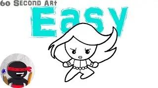How To Draw Chibi Black Widow | Marvel