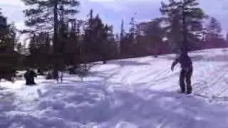 Ski trick gone bad