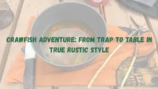 Crawfish Adventure: From Trap to Table in True Rustic Style