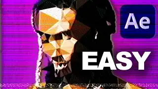 How to make this LOW POLY Triangle Trace OSAMASON Effect | After Effects Tutorial