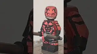 Custom LEGO Daredevil Minifigure #lego #marvel #daredevil #daredevilbornagain #shorts