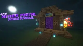 ANTIC NETHER PORTAL DESIGN TUTORIAL #minecraft #tutorial #anticnetherportaldesign