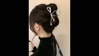 New Vintage Ribbon Bow Hair Claws #trendingshorts #trendingfashion #hairdesign #hairclip #fashion