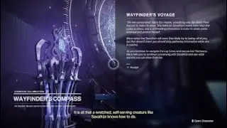 Wayfinder's Voyage V,  Step 31-37 (Story Quest) Dialogue and Interactions - Destiny 2