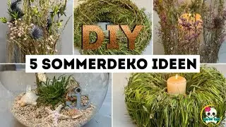 5 SOMMERDEKO Ideen zum selber machen - Step by step Videos in der Beschreibung