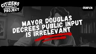 Mayor Douglas explains North Cowichan = Climate Tunnel