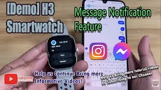 [Demo] H3 Smartwatch-Message Notifications, Messenger and Instagram 