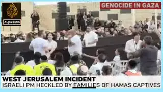 (Full version) Netanyahu is being heckled #netanyahu #israeil #israeel #gaza #hezbullah #lebanon