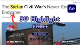 3D Highlights Effects | New 3D Highlights Animation Tutorial | After Effects Tutorial