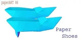 How to make paper shoes || paper shoes || origami paper