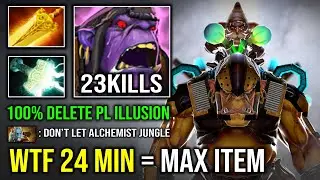 WTF 24MIN MAX ITEM Fastest Jungle Unlimited Lightning Alchemist 100% Counter PL Illusion Dota 2