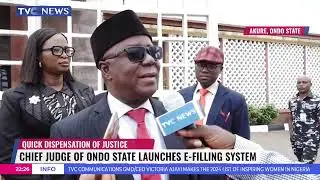 Chief Judge Of Ondo State Launches E-Filing System