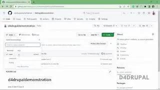 How to create a new branch in GitHub | D4Drupal