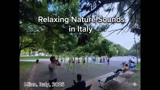 Relaxing Nature Sounds in Italy 🌿 Park Ambience for Meditation & Sleep