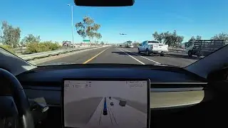 Tesla FSD 11.4.9 faces light traffic and does well