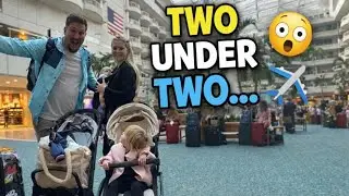 Flying to Walt Disney World with TWO Under Two! ✈️ Orlando to London Travel Day Vlog | Disney Family