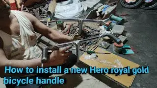 How to install a hero royal gold bicycle handle #trending #cycle #viral #video