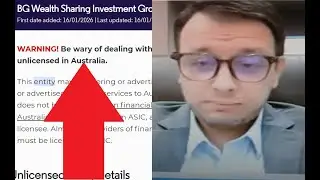 BG Wealth Sharing Fraud Warning Alert, Australia - DSJ Exchange