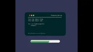 Python tqdm - Loading bar in terminal