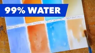 Thinning acrylic paint with 99% water?...no problem!