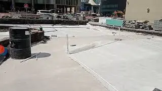 PVC Piping for the lighting points nearly by the Fountain