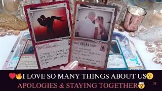 ❤️&zwj;🔥I LOVE SO MANY THINGS ABOUT US😮APOLOGIES & STAYING TOGETHER🤯TWIN FLAME LOVE TAROT💖✨#twinflame
