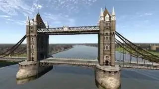 IL-2 STURMOVIK BLITZ - SPITFIRE IIa - BUZZING LONDON BRIDGE & PARLIAMENT - John Sims Cooper City