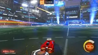 The car.Make a goal.With the butt.