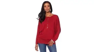 Motto Dolman LongSleeve Tunic Top