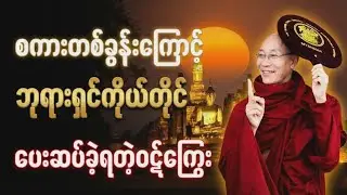 ဘုရားရှင်ကိုယ်တိုင်ပေးဆပ်ခဲ့ရတဲ့ဝဋ်ကြွေးများ တရားတော် #ပါချုပ်ဆရာတော်တရားများစုစည်းရာ #buddha 