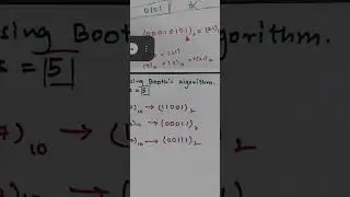 Booths Algorithm part 2