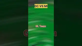 MI vs DC match IPL GL team #shorts #mivsdc #glteams #cricket #analisis