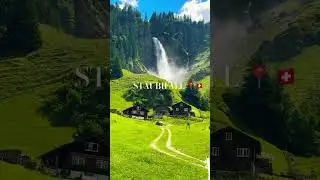 Beauty of Switzerland: ST&Auml;UBERFALL &ndash; Hidden Gem in Swiss Alps #switzerland#youtubeshorts#waterfalls