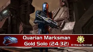 Haestrom, Thermonuclear | 10 Waves Survived Gold Solo | Arc Pistol Quarian Marksman | Giant | Geth