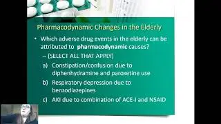 PK/PD Changes in the Elderly