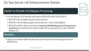 What's new in CA Top Secret R16