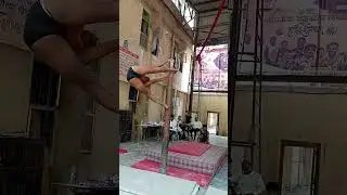 🤯👀mallakhamb Competition, in boy game. 🔥 #fairness #yoga #trending #viral #champions #youtube sort🚩