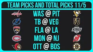 FREE NHL Picks Today 11/6/25 NHL Picks and Predictions