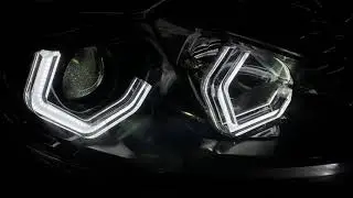 Proton Iriz Head Lamp Convert Super Bright Hexagon Angel Eyes from WRC