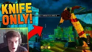CRAZY KNIFE ONLY CHALLENGE!! BO4 SnD