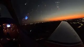 Smooth Night Departure in a Piper Malibu Mirage | KTKI Departure Experience - PA-46-350P