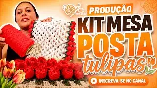Produção kit mesa posta tulipas, fácil, rápido, econômico e muito chique, vem conferir. 