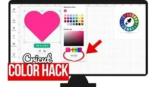 How to Match ANY Color in Cricut Design Space (Color Dropper Hack)