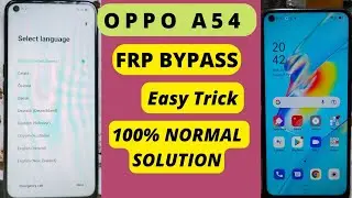 Oppo A54 Frp Bypass without Pc  (CPH2239)Google Account Bypass100% Warking 