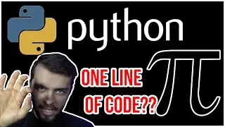 Estimating Pi: ONE LINE OF CODE (Monte Carlo)