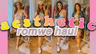 HUGE ROMWE HAUL TRY ON  | Aesthetic Clothing Haul for Summer 2020